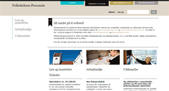 Desktop Screenshot of folkekirkenspersonale.dk