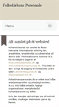 Mobile Screenshot of folkekirkenspersonale.dk