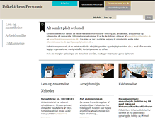 Tablet Screenshot of folkekirkenspersonale.dk